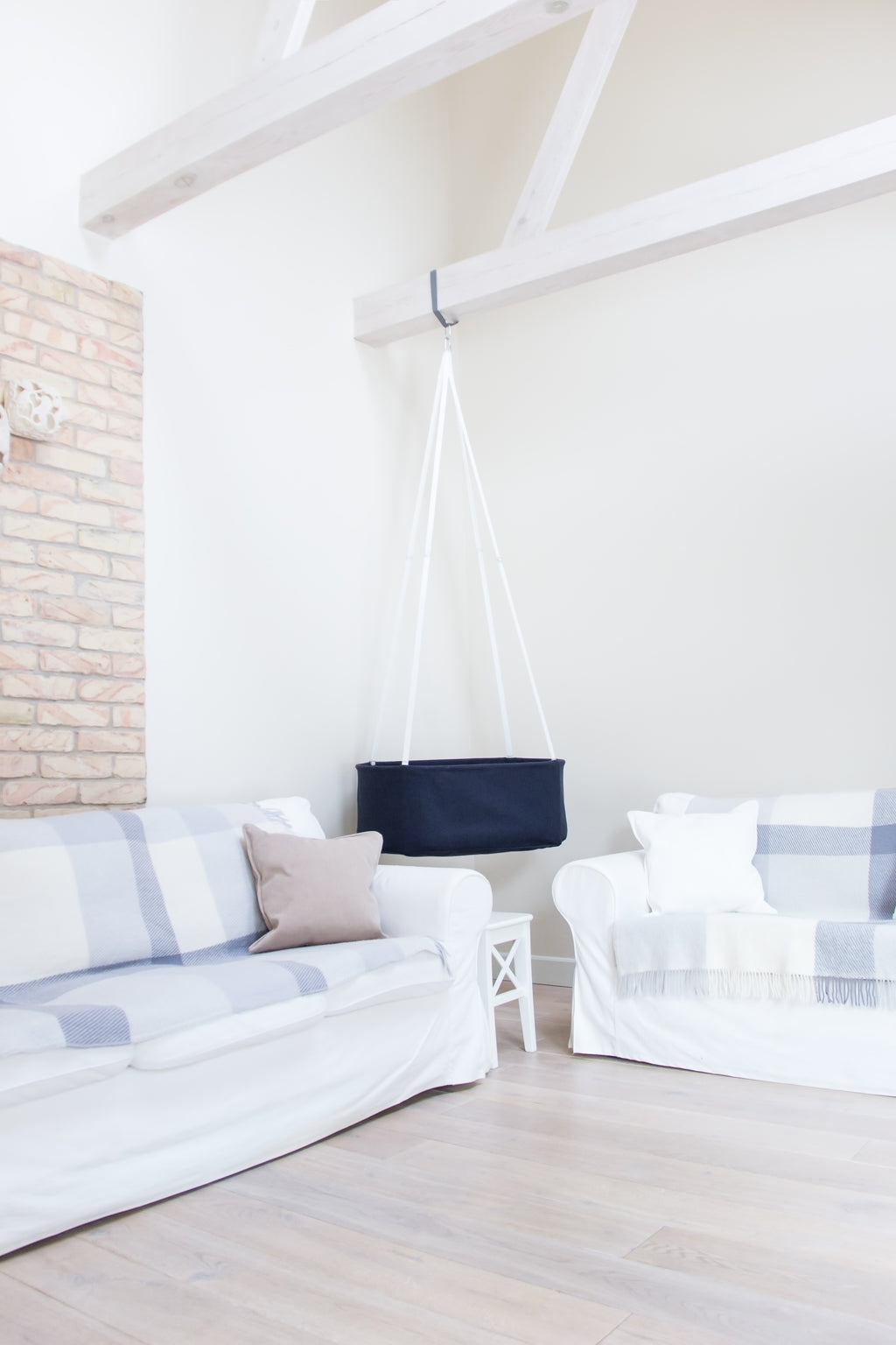 Hanging Baby Cradle | Navy Blue