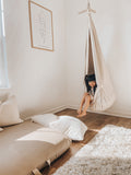 Cocoon Swing | Natural Linen With Wool Pillow