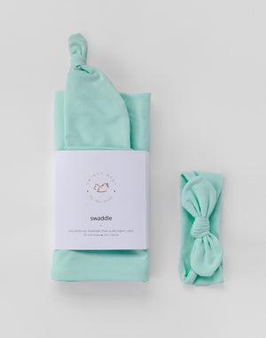 Stretchy Baby Swaddle | Mint