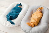 baby snuggle nest, baby snuggle pillow, newborn snuggle pillow, baby stretchy swaddle, babygirl headband